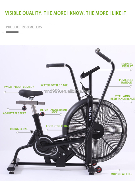 MND-D03 Luftwiderstands-Heimtrainer | Rundrohrlenker | MND-FITNESS