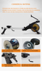 MND-W10 Ruderger&auml;t mit Luft- und Magnetwiderstand | Duales Widerstandssystem | MND-FITNESS