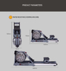 MND-W6 Doppeleimer-Wasserruderger&auml;t | Doppelter Wassertank | MND-FITNESS
