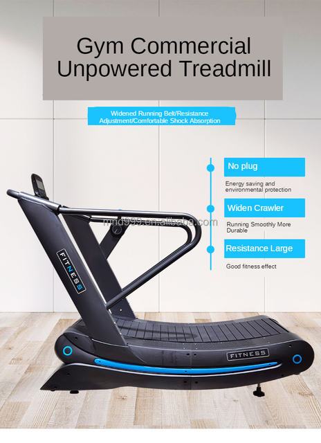 MND-CC16B gebogenes Laufband | Nylong&uuml;rtel | Budget-Handbuch-Runner | MND-FITNESS