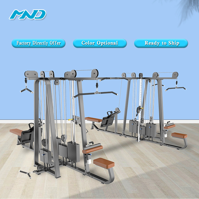 F83 Kraftstation mit 8 Stationen | Komplettes Schulungszentrum | Kommerzielles Fitnessstudio-System