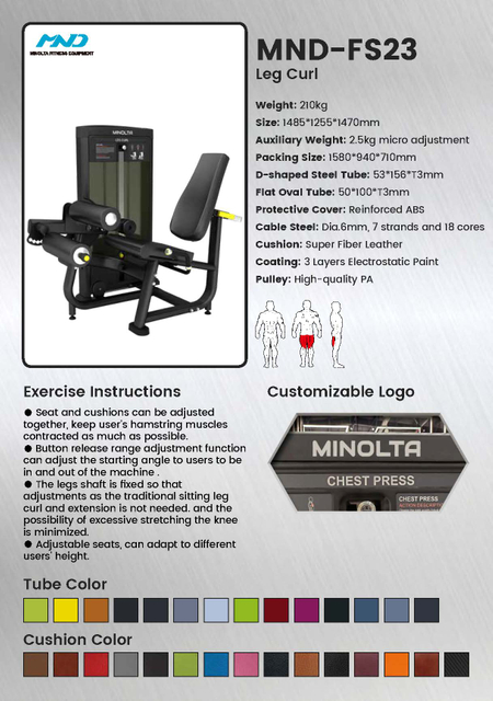 MND-FS23 Sitzende Beinbeugermaschine | Kniesehnenisolator | Kraftaufbau f&uuml;r Kniebeugung