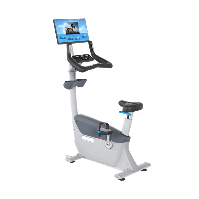 MND-X530C Standfahrrad mit Bildschirmprojektion | 21,5' interaktives Display | MND FITNESS