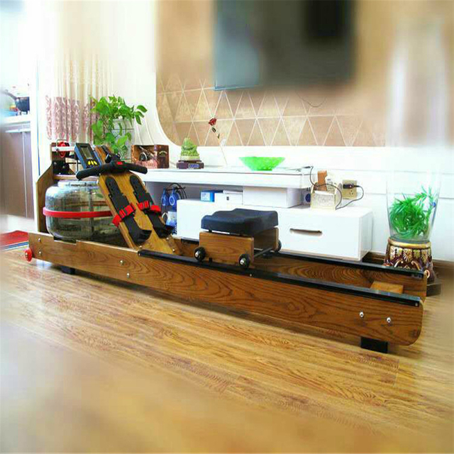 MND-W2 Ausklappbares Wasserruderger&auml;t aus Holz | Konstruktion aus massiver Eiche | MND-FITNESS