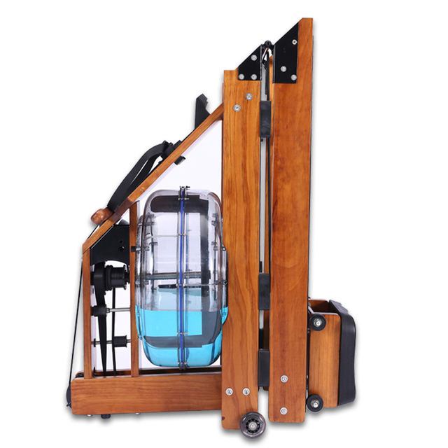 MND-W4 Faltbares Wasserruderger&auml;t aus Holz | Platzsparendes Design | MND-FITNESS