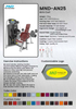 Arm-Curl-Maschine Kommerzieller Bizeps-Isolationstrainer Oberk&ouml;rper-Kraftger&auml;t MND-AN25 