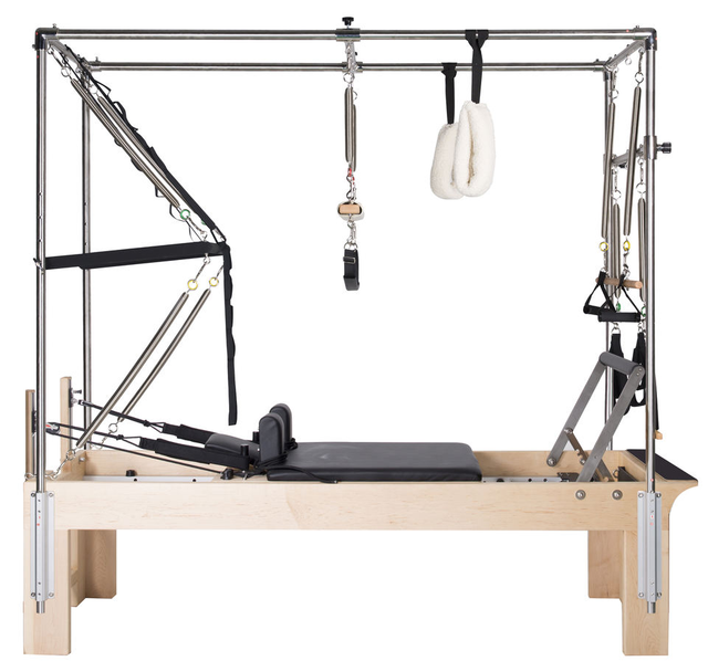  3-in-1-Pilates-Reformer-System mit Eichenholzrahmen – platzsparende Ausr&uuml;stung MND-W25