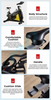 Riemengetriebenes Spinning-Fahrrad mit unendlichem Widerstand, kommerzielles Heimtrainer MND-D19