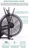 MND-D03 Luftwiderstands-Heimtrainer | Rundrohrlenker | MND-FITNESS