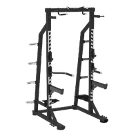 Platzsparendes Olympic Half Rack f&uuml;r Kniebeugen und Ganzk&ouml;rper-Krafttraining BSW-SPL61