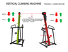 MND-W100 Manuelle Vertikalklettermaschine (Kettenantrieb) | Ganzk&ouml;rpertraining | MND-FITNESS