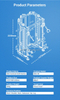 MND-C81/C80 Kompakte Multi-Smith-Maschine | Platzsparendes All-in-One | Smith-Maschine mit Basiskabel