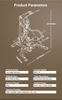 MND-C74 Freihantel-Kraftstation | Ganzk&ouml;rper-Kraftstation | Kompaktes Heim-Fitnessstudio
