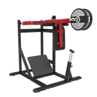 Beinpresse Hack Kniebeugenmaschine Hochleistungsstahl Verstellbare Trainingsbank Beinmuskeltraining Kraft Fitness MND-PL38