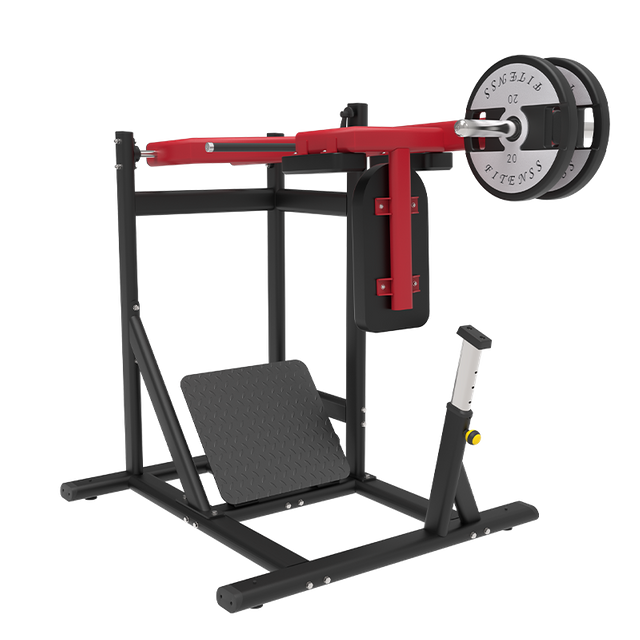 Beinpresse Hack Kniebeugenmaschine Hochleistungsstahl Verstellbare Trainingsbank Beinmuskeltraining Kraft Fitness MND-PL38
