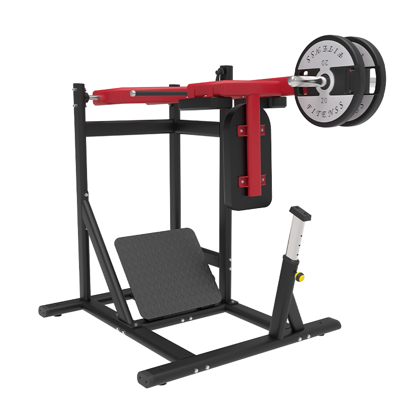 Beinpresse Hack Kniebeugenmaschine Hochleistungsstahl Verstellbare Trainingsbank Beinmuskeltraining Kraft Fitness MND-PL38