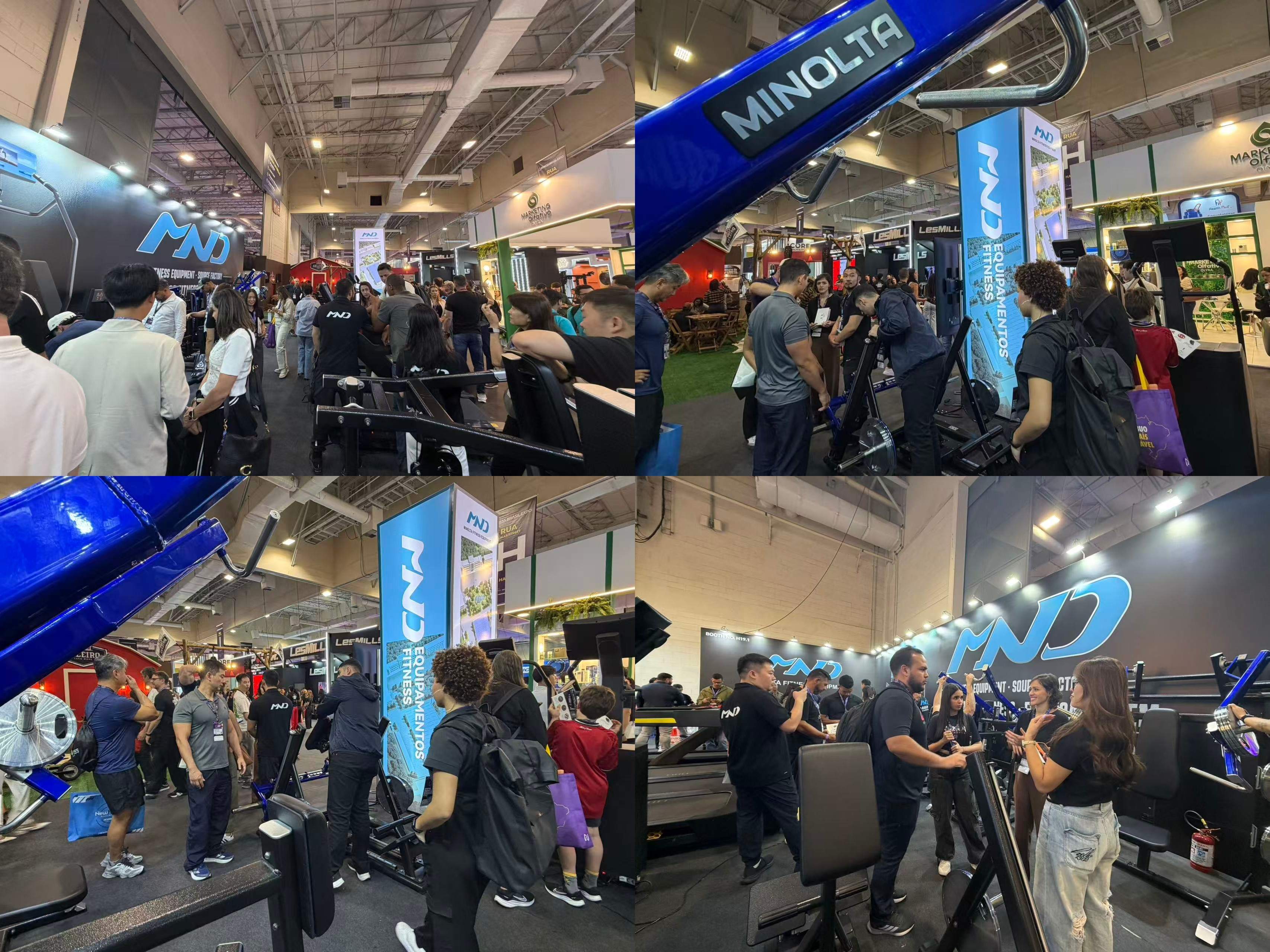Ein arbeitsreicher erster Tag f&uuml;r Minolta Fitness auf der Fitness Brasil Expo 2026